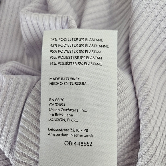 Anthropologie Top Purple Long Sleeve Twist Cutout Rib Knit Shirt Medium - Picture 7 of 7